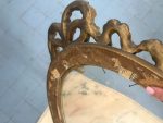 Zelta krāsas ovāli antīki koka rāmji ar bantes dekoru un stiklu — Pieejami 2gab. (antique french oval gilt wood frames) (4882) - Image 14