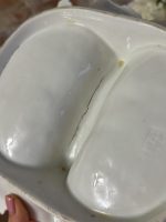 divdaļīgs porcelāna trauks, balts ar zelta detalizāciju (6243) - Image 10