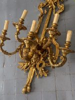 Monumentāla Bronzas Bra sienas lampa ar maskaronu — Luija XVI stils, Francija, circa 1770–1790 (4969) - Image 14