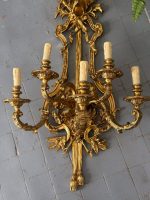 Monumentāla Bronzas Bra sienas lampa ar maskaronu — Luija XVI stils, Francija, circa 1770–1790 (4969) - Image 7