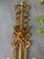 Monumentāla Bronzas Bra sienas lampa ar maskaronu — Luija XVI stils, Francija, circa 1770–1790 (4969) - Image 6