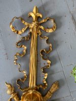 Monumentāla Bronzas Bra sienas lampa ar maskaronu — Luija XVI stils, Francija, circa 1770–1790 (4969) - Image 4