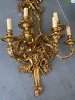 Monumentāla Bronzas Bra sienas lampa ar maskaronu — Luija XVI stils, Francija, circa 1770–1790 (4969) - Image 3