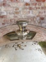 2gab art deco stila metāla terīnes sudraba krāsā, vidēji liela izmēra (7222) - Image 19