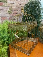 Decorative Metal Bird Cage, Gold Colour (2809) - Image 7