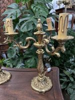 Vidēja Izmēra Bronzas Galda Lampas 3 Spuldzes, 2gab (4231) - Image 3