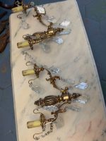 Pair of Crystal Wall Sconces, Medium Size (5351) - Image 3