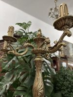 Vidēja Izmēra Bronzas Galda Lampas 3 Spuldzes, 2gab (4231) - Image 8