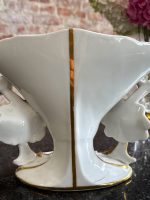 izsmalcināta porcelāna vāze, ar ziedu motīvu un zelta krāsas detalizāciju, vidēja izmēra, smaga (7181) - Image 12