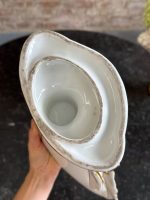 izsmalcināta porcelāna vāze, ar ziedu motīvu un zelta krāsas detalizāciju, vidēja izmēra, smaga (7181) - Image 14