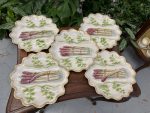 Grezni Sparģeļu, Porcelāna Trauki ar Zelta Akcentu (4215)