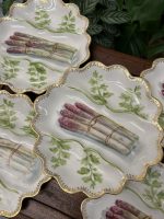 Grezni Sparģeļu, Porcelāna Trauki ar Zelta Akcentu (4215) - Image 5