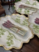 Grezni Sparģeļu, Porcelāna Trauki ar Zelta Akcentu (4215) - Image 8