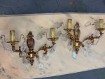 Pair of Crystal Wall Sconces, Medium Size (5351) - Image 7