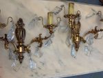 Pair of Crystal Wall Sconces, Medium Size (5351) - Image 9