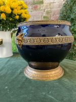 Kobaltzils Porcelāna Kašpo ar Bronzas Ormolu un Āža Galvām — Second Empire, Francija, 19.gs. (2758) - Image 4