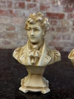 Two antique porcelain busts of Biedermeier and Romanticism style - Austro-Hungary (6898) - Image 3