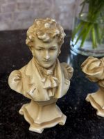 Two antique porcelain busts of Biedermeier and Romanticism style - Austro-Hungary (6898) - Image 4