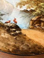 Liela izmēra, apgleznots šķīvis ar parakstu (6265) — изображение 3