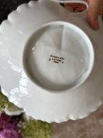 "Limoge" porcelāna trauciņš, izliekta bļodiņa zelta krāsā ar ziedu motīvu (7186) - Image 8