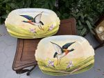 Liela Izmēra Porcelāna, Šķīvji/Paplātes ar Putniem (4220) - Image 2