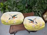 Liela Izmēra Porcelāna, Šķīvji/Paplātes ar Putniem (4220) - Image 3