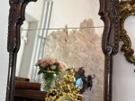 Carved Oak Wall Mirror – Baroque Style (Large Antique Carved Oak Wall Mirror in Baroque Style) (4597) - Image 12