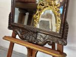 Carved Oak Wall Mirror – Baroque Style (Large Antique Carved Oak Wall Mirror in Baroque Style) (4597) - Image 13