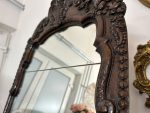 Carved Oak Wall Mirror – Baroque Style (Large Antique Carved Oak Wall Mirror in Baroque Style) (4597) - Image 10