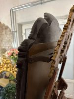 Carved Oak Wall Mirror – Baroque Style (Large Antique Carved Oak Wall Mirror in Baroque Style) (4597) - Image 15