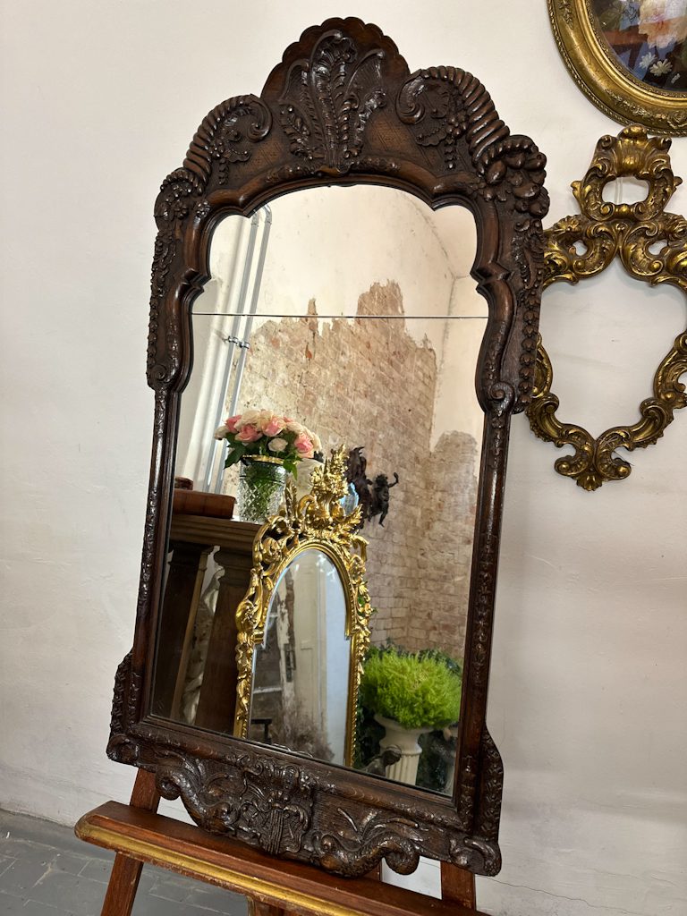 IMG_6506 large antique carved oak wall mirror in baroque style