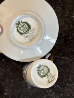 izsmalcināta porcelāna krūzīte un apakštasīte (6888) - Image 7