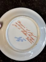 Antīka franču porcelāna tasīte ar apakštasīti — Luija XVI stilā (Antique French Porcelain Cup and Saucer in Louis XVI Style) (6889) - Image 9