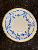 Antīka franču porcelāna tasīte ar apakštasīti — Luija XVI stilā (Antique French Porcelain Cup and Saucer in Louis XVI Style) (6889) - Image 5