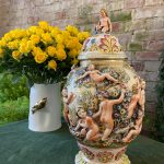 Vāze Capodimonte Italy, ļoti smaga, vidēja izmēra (2730)