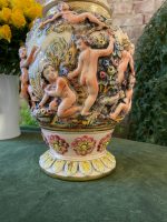 Vāze Capodimonte Italy, ļoti smaga, vidēja izmēra (2730) - Image 6