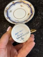 izsmalcināta porcelāna krūzīte un apakštasīte (6891) - Image 11