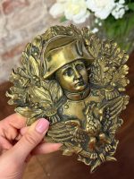 bronzas, durvju klauvējamais ar Napoleonu, neliela izmēra (6241) - Image 6