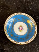 Antīka porcelāna krūzīte ar apakštasīti — Sevras stilā (Antique Blue Porcelain Cup and Saucer in Sèvres Style) (6883) - Image 8