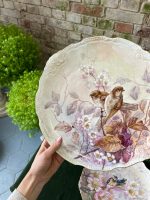 Skaisti, lieli Porcelāna "Limoge" šķīvji ar putnu gleznojumu (2643) - Image 2