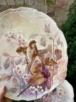 Skaisti, lieli Porcelāna "Limoge" šķīvji ar putnu gleznojumu (2643) - Image 3