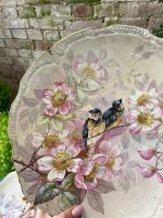 Skaisti, lieli Porcelāna "Limoge" šķīvji ar putnu gleznojumu (2643) - Image 8