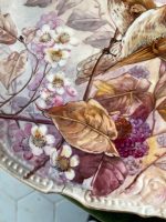 Skaisti, lieli Porcelāna "Limoge" šķīvji ar putnu gleznojumu (2643) - Image 5