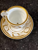 Antīka porcelāna krūzīte ar apakštasīti — Vieux Paris (Antique Porcelain Cup and Saucer) (6894) - Image 11