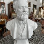 Maza-Vidēja Izmēra Žila Verna biste — ģipsis, Francija, 19. gs. beigas (4860)
