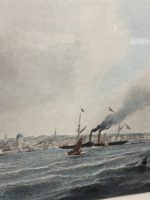 Liela Izmēra Grafīra ar Liverpooles Ostu un Kuģiem, Skaistā Rāmī (4876) - Image 8