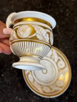 Antīka porcelāna krūzīte ar apakštasīti — Vieux Paris (Antique Porcelain Cup and Saucer) (6894) - Image 5
