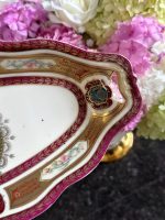 garens porcelāna šķīvis ar zelta krāsas setalizāciju un sievietes portretu (7137) - Image 4