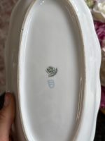 garens porcelāna šķīvis ar zelta krāsas setalizāciju un sievietes portretu (7137) - Image 7