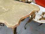 Antīka bronzas konsole ar oniksa virsmu — Luija XV rokoko stilā (Antique Bronze Console Table in Louis XV Rococo Style) (4857) - Image 18